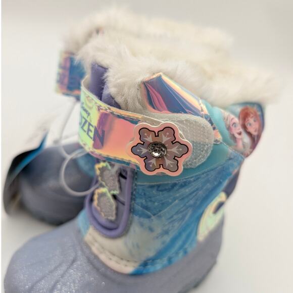 Disney's Frozen 2 Anna & Elsa Toddler Girls Faux Fur Winter Boots Size US5D EU20 - Picture 11 of 11